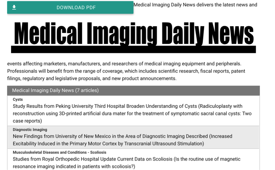 Medical Imaging Daily News